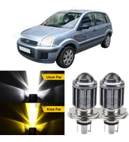 Ford Fusion 2002-2012 Uyumlu Mercekli Far Ampulü Led Xenon Sarı-Beyaz Far Şimşek Etkili Uzun Kısa