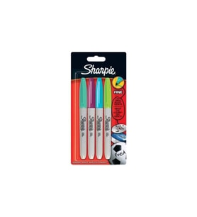 Sharpie Markör Permanent Fine Canlı Renkler 4 Lü Permanent Markör
