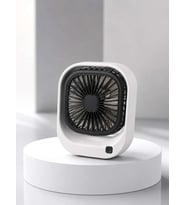 Ergonomik Şarjlı Masaüstü Fan 3 Kademeli Hız ile Serinletir