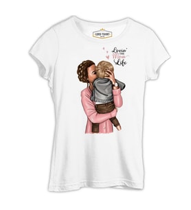 Mom Life Anneler Günü Beyaz Kadın Tshirt