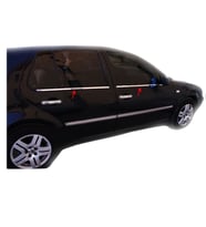VW Golf 4 1998-2004 Paslanmaz Krom Cam Çıtası 4 Parça
