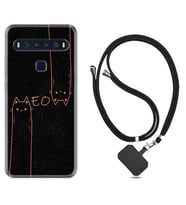 TCL 10L 10 Plus 10SE 20E 20SE 30 L7 Kılıf Boyun Askılı Silikon Meow 1657