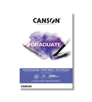 Canson Graduate Mixed Media White Çok Amaçlı Blok 200 gr. A5 20 yp. 