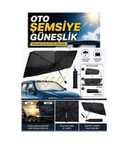 Oto Ön Cam Güneşlik Katlanabilir Pratik Torpido Güneş Koruyucu Şemsiye(145x79cm)