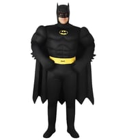 Yetişkin Batman Kara Şövalye Kostümü Kaslı (Siyah)