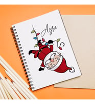 Noel Baba Tasarımlı Defter Kişiye Özel