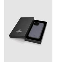 Hakiki Deri Iphone 15 Lacivert Unisex Telefon Kılıfı