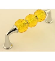 Gürçay Kristal Taşlı Kulp 96Mm Sari (Kahverengi)