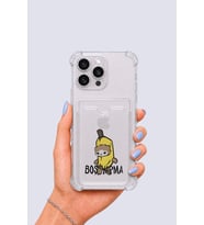 iPhone 13 Pro Max Kartlıklı Boş Yapma Desenli Kılıf