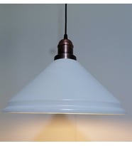 RİOLİGHT RETRO BEYAZ İÇİ BEYAZ TEKLİ METAL SARKIT ÇAP: 33CM (Siyah)