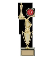 ODAK KUPA - Figürlü Kupalar - Satranç Figürlü Kupalar FG-043 C - 37 cm