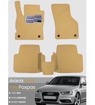 AUDİ A4 SEDAN (2008-2015) Uyumlu EVA Paspas Tam Set–Araca Özel,Su Geçirmez,Kolay Montaj