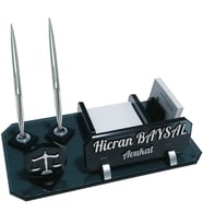 Sentez Adalet Terazisi Logolu Avukat Hakim Savcı Ofis Hediyesi Masaüstü İsimlik (Gümüş)