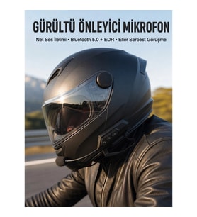 Mey İthalat® Yeni Nesil Dinleme Ve Konuşma Özellikli Intercom Kask Kulaklığı 5.0 Bluetooth