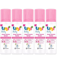 Uni Baby Kolay Saç Tarama Spreyi 200ML (Yeni) Zor Taranan Saçlara Özel (5 Li Set)