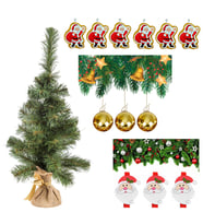 Yılbaşı Yeşil Çam Ağacı 60 cm Set-1