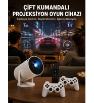 Kablosuz Mini Projeksiyon Cihazı Oyun ve Film İçin Taşınabilir Ev Sineması Yeni Nesil