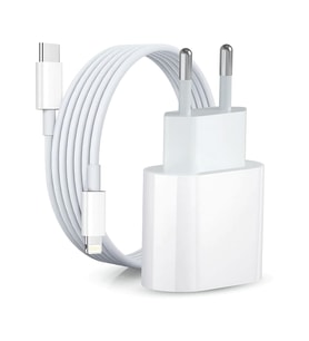 Woyax by Deji iPad 7./8./9. nesil Hızlı Şarj Aleti/Cihazı Seti 20W Lightning (Beyaz)