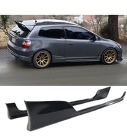 Honda Civic Sport Ep2 Ep3 Yan Marşpiyel Seti Mat Siyah Plastik 2 Adet