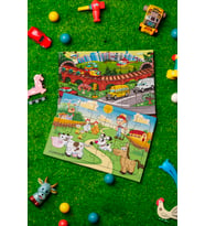 Okul Öncesi Başlangıç Yapboz Taşıtlar Ve Sirk Ahşap Puzzle Set