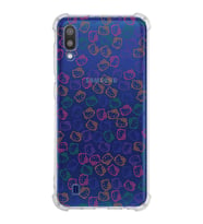 Samsung Galaxy M10  Köşe Korumalı Antişok Kapak Hello Kitty Tasarımlı Şeffaf Silikon Kılıf