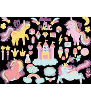 Unicorn Stciker Set-3 20 Parça Telefon, Tablet, Defter, Laptop Sticker