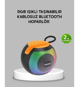 Bluetooth 5.0 Hoparlör – Rgb Işıklı, Güçlü Bas Ve 360° Surround Ses