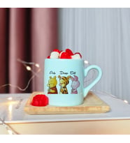 Winnie The Pooh Tasarımlı Kişiye Özel Yeşil Türk Kahvesi Fincanı