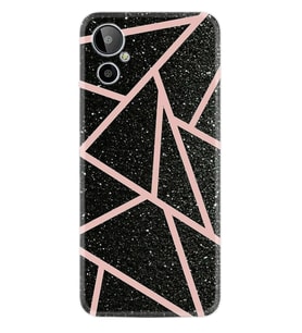 General Mobile GM 23 SE Uyumlu Kılıf Resimli Desenli Baskılı Silikon Pembe Şeritli Mermer 1312