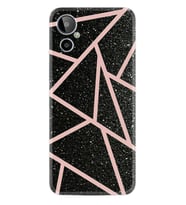 General Mobile GM 23 SE Uyumlu Kılıf Resimli Desenli Baskılı Silikon Pembe Şeritli Mermer 1312