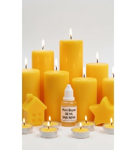 Sıvı Mum Boyası - Sarı - 30 ml