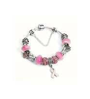 Yeni Tarz , Pembe Love Amor Crystal Aşk Kalp , Sevgi Charmlı Bileklik, Ahşap Kutu İçerisinde