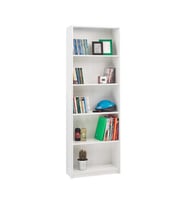 Adore Mobilya Max 5 Raflı Kitaplık - Mat Beyaz 58x170x23 cm (GxYxD)