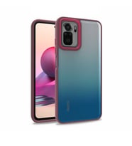 Xiaomi Poco M5S Kılıf Case, Kamera Lens Korumalı Elektroplatin Kaplama Sert PC Koruyucu Colourful Platinum Serisi (Kırmızı)