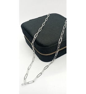 Silver Renk Ataç Kolye (60+5 cm)