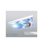 60x120 Gökyüzü Panel Avize, 106watt Led, Sıva Üstü, Kolay Montaj Led Panel, Uçan Balon Avize