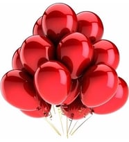 Pazariz  Balon Metalik Kırmızı Balon 20'li