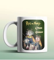 Kişiye Özel Rick and Morty Deney Beyaz Renk Kupa (Beyaz)