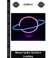Özel Üretim Modern Estetik Tasarım Pil USB Çalışan Dekoratif Hediye Gece Neon Işıklı Satürn Lamba