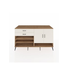 Kronos Konsol 4 Raflı 2 Çekmeceli 2 Kapaklı 176x59x99 Çam-Aytaşı