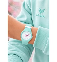 JAGA Unisex Rakamlı Kadran Çocuk Kol Saati 100 Mt Su Geçirmez Spor Silikon Kordonlu JG.12