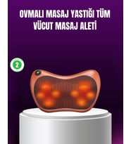 Ergonomik Derin Yoğurmalı Boyun Bel Sırt Masaj Priz Çakmak Girişli