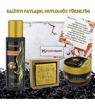 Doğanın Mucizesi: Argan Şampuanı-Saç Kremi-Sabunu (400ml-250ml-125gr)