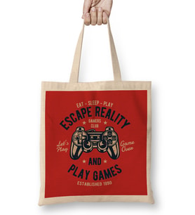 Gaming Escape Reality Play Games Bez Çanta Uzun Saplı