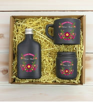 BK Gift Kişiye Özel İsimli DTF Anne Temalı Antrasit Kahve Fincanı & Kolonya & Mum Hediye Seti-6, Anneye Hediye, Anneler Günü Hediyesi
