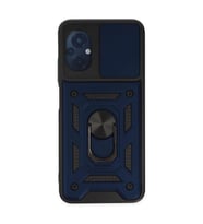 Poco M5 Kılıf Pars Lens Yüzüklü - Lacivert