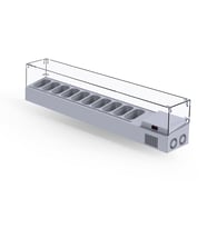 Iceinox Set Üstü Saladbar Cam Kapak GN 1/4-150: 10 Adet (Gri)
