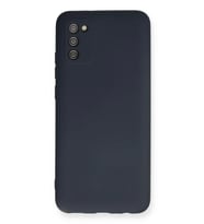 Newface Samsung Galaxy A03S Kılıf Nano içi Kadife Silikon - Lacivert
