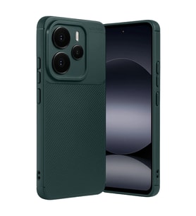 Xiaomi Note 14 5g Auto Focus Karbon Kapak - Koyu Yeşil