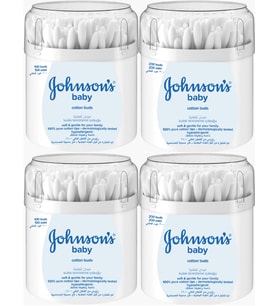 Johnsons Baby Kulak Temizleme Çubuğu 100 Adet + 200 Adet Toplam 600 Adet (Karma Set)